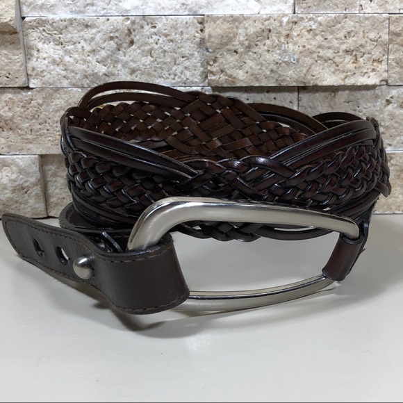 Coldwater Creek Belt S Leather Wide Brown Hip - Picture 4 of 14